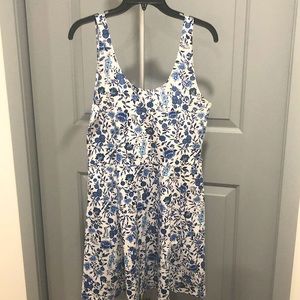 H&M. Blue flower sun dress. Size 12.